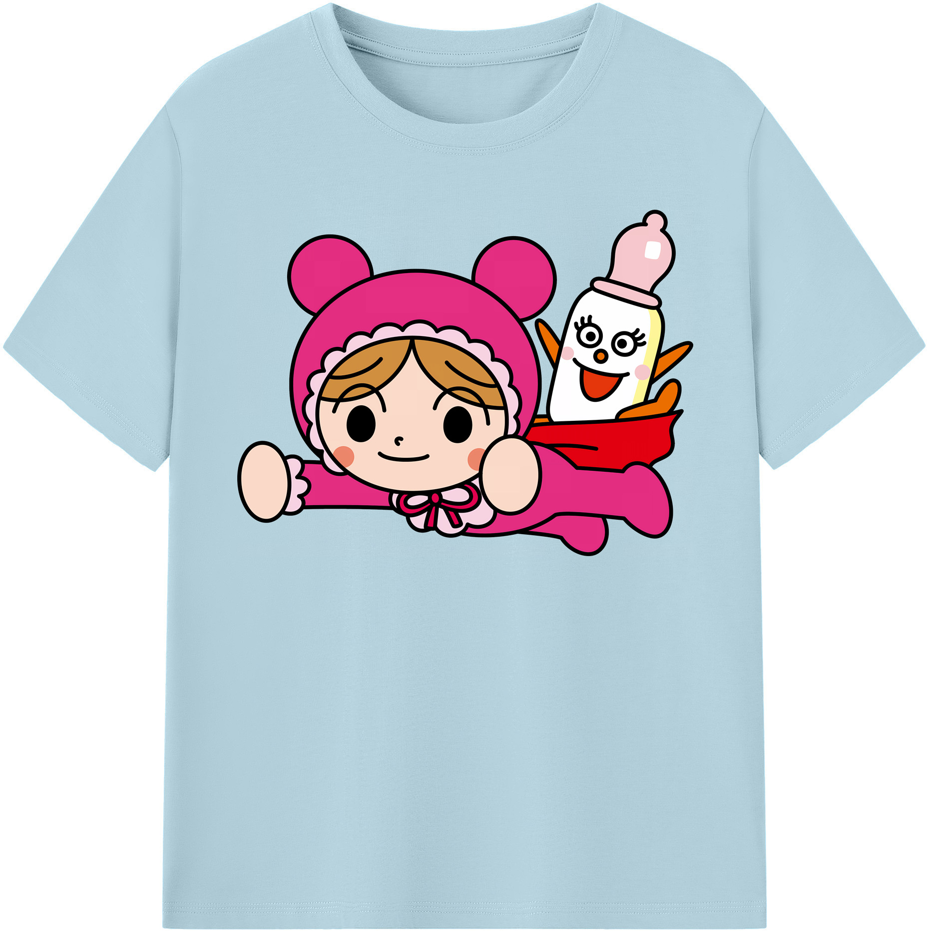 （画像用） アンパンマン Anpanman 綿100％半袖Tシャツ（フロントプリント）